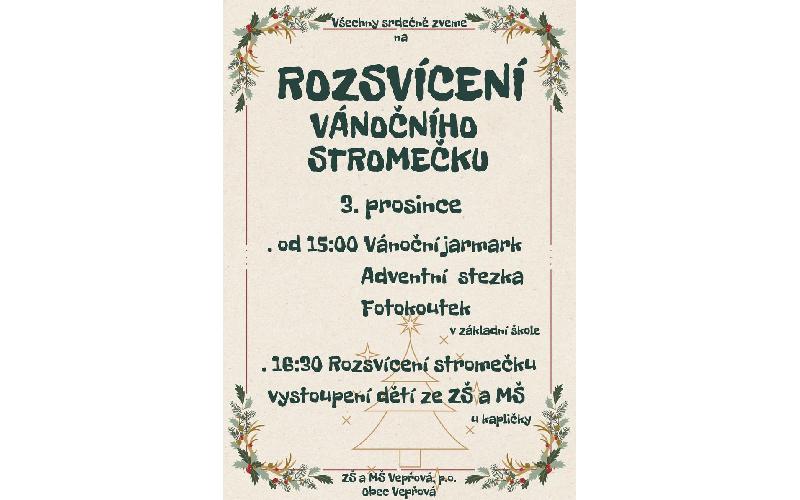 Aktuality - Rozsvícení vánočního stromečku